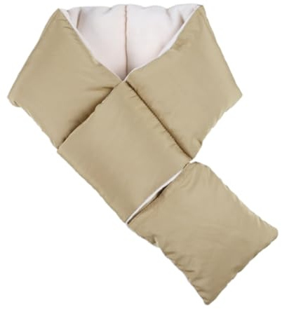 Antistatischer Wasserschal, einfarbig, Schals für Damen, leichter Winterschal für Herren, modischer Daunenschal, braun, M