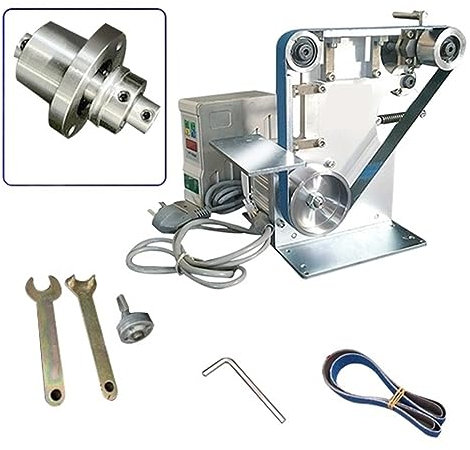 Levigatrice da banco Levigatrice A Nastro Grinder Affilacoltelli 762x25mm Levigatrice A Nastro Elettrico Macchina For La Lavorazione Del Legno Nastri Abrasivi Smerigliatrice(Group2)
