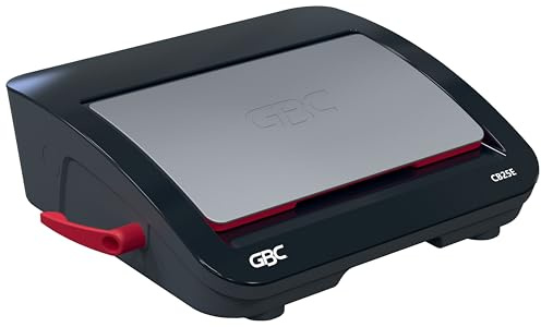 GBC CombBind CB25E Elektrisches Bindegerät - bindet 390 A5/A4-Blätter, elektrische Stanze mit Anti-Stau-LED, stanzt 25 Blatt, schwarz/silber, 4410064