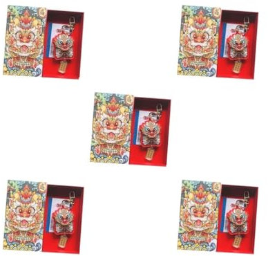 Siepificius Lot de 5 porte-clés dragon chinois pour le Nouvel An lunaire 2024 pour fête