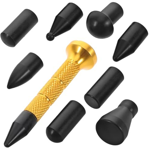 TOPPERFUN Martillo Abolladuras Herramienta Multicabezal Reparación Carrocería Fácil