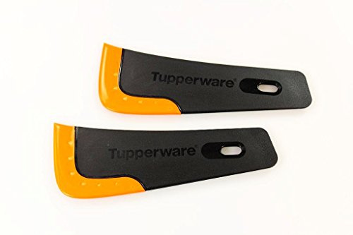 TUPPERWARE Griffbereit Handlanger schwarz-orangeTop-Schaber (2) Teig-Schaber