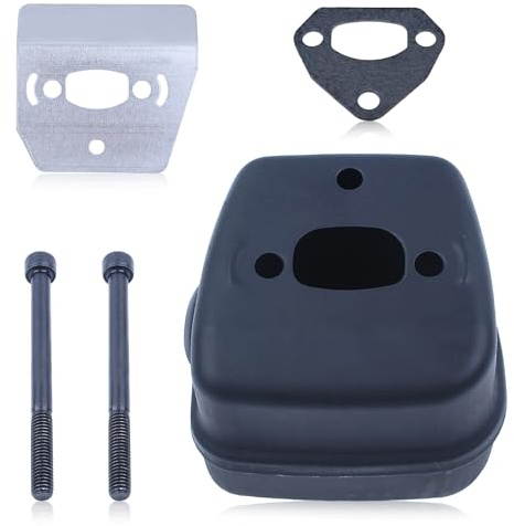 Juego de juntas de protección contra el calor del perno del silenciador de escape para Husqvarna 137 142 e 136 141 LE 41 36 545006044 Piezas del motor de la motosierra
