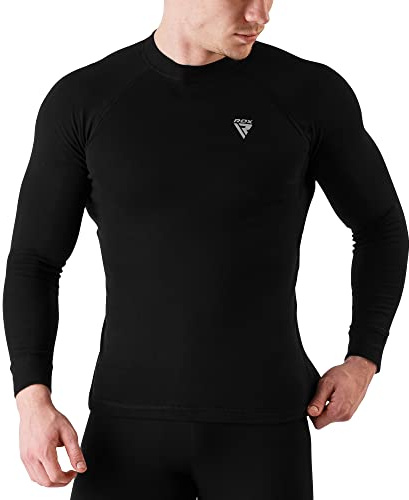 RDX Erupción Guardia MMA Compresion Vest, Camiseta sin Mangas de Media Manga Larga Sport Combat Camiseta sin Mangas para Surf Entrenamiento Sparring Correr Ciclismo, Termicas de Artes Marciales
