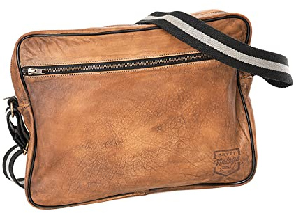 ARTZT Vintage Series Laptop Tasche Braun, 37 x 8 x 28 cm