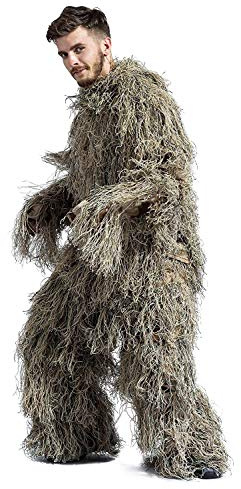 LEJUNJIE Ghillie Anzug für die Vogelbeobachtung Army Sniper Military Kleidung und Hosen für die Dschungeljagd, Schießen, Airsoft, Wildlife Photography Jagd