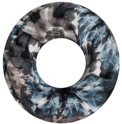 Majea Damen Loop Schal Schlauchschal Halstuch (880021) (schwarz 43)