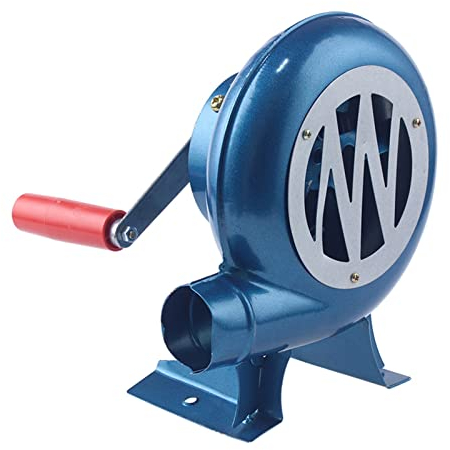 SJASD BBQ Gebläse Manuell mit Kurbel,Handkurbel Fan Grill BBQ Feuerzeuge Kohle Feuerzeug BBQ Fan Gebläse Fan,Outdoor-Barbecue Eisengetriebe Handgebläse,80W-350W