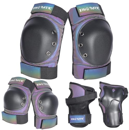 XINDAER Skating Protective Gear Adult, Knee Pads for Women/Men /Youth, Skate Pads Adult Knee and Elbow Pads with Wrist Guards for Roller Skating, Skateboard, Skateboarding and Scooter