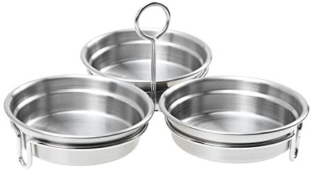 Agashi 1 Set Edelstahl-Eierdampfer, Eierkocher, Kuchen-Dampf-Kuchen-Dampfgarer, Eier-Dämpfkuchen-Schablone, Ei-Kochkreis-Ei-Rundform