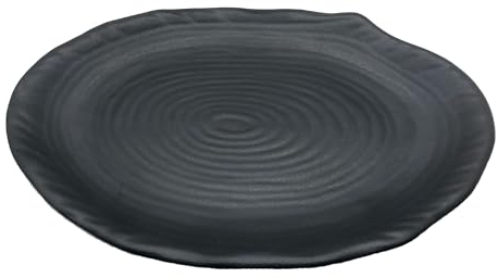 OHYER Assiette à Vaisselle Décoration pour Stockage de Bijoux Plateau à Bibelots Ovale Cosmétique Bijoux Plaque Organiseur bureau de table Noir d'oreilles Noir Pour clés bijoux montres bagues