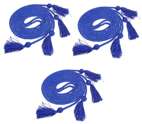 EXCEART 3st Kleinkind Geburtstagskrone Abschlussparty De Graduacion Kleider Für Den Abschluss Blaue Abschlusskordeln Grad Party Kostüm Zubehör Abschlussgeschenk Schlüsselanhänger Mini