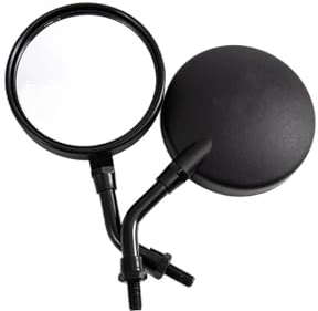 Motorrad Lenkerendenspiegel Für Motorrad Rückspiegel 8/10MM ABS Retro Seite Spiegel Für FZ1 Für FZ6(Farbe:A)
