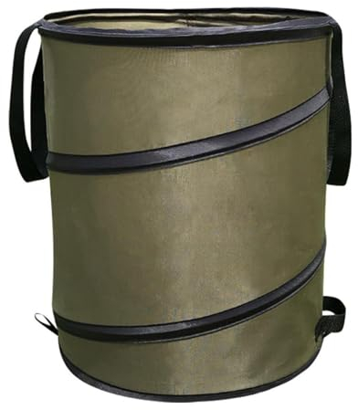Gartenabfallsack Pop Up, Multifunktionaler Pop-Up-Müllei-mer Für Den Garten Tragbarer Faltbarer Laubmüllsack Für Rasen Wiederverwendbare Abfall-Säcke Waste Bags Für Yard