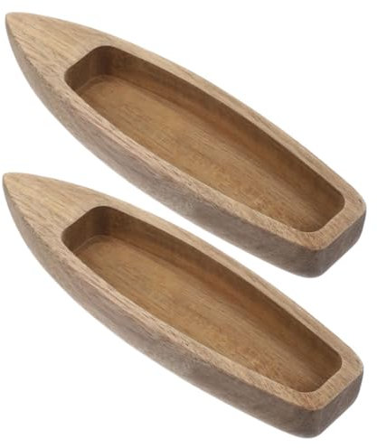 Ciieeo 2stücke Holz Segelboot Modell Dekoration Nautische Tischdeko Bootsschmuck Heimdekoration Unbehandelt Holzbootfigur Für Basteln Und Schmücken