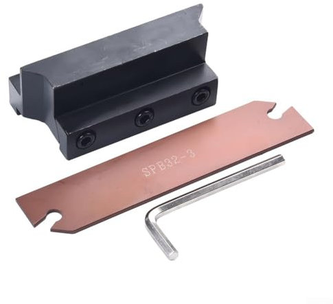 QQXUAN Lathe Cutting Tools, CNC Cutting Tool Holder And Cutting Blade Set, SMBB2032 Cutting Blade Holder SPB332 Cutting Blade For CNC Milling Cutter