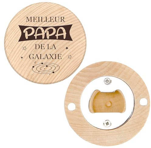 Cadeau Fete Des Peres Cadeau Papa Décapsuleur Original Bois Idée Cadeaux Pere Beau-Père l'épouse Homme Cadeaux Anniversaire Retraite Naissance Mariage Fille Fils Enfants Épouses Paques
