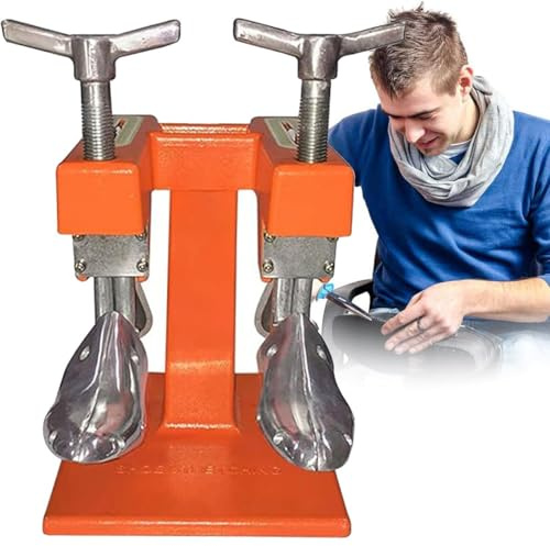 JMOUZHG Máquina expansiva de ensanchador de Zapatos portátil, máquina de Estiramiento de reparación de Zapatos de aleación de Aluminio, para Tacones Altos para Hombres (2Heads)