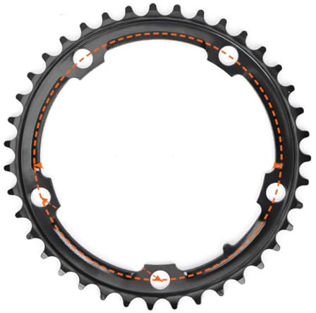 HOUSON Kettenblatt-Reparaturset | 53/50/39/34T für 7-11fach | BCD 110/130 | (39T 130BCD)
