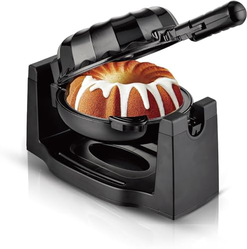 Multifunctional Flipping Bread Maker Waffle Maker, Household Cake Machine, with Anti-slip Feet and Non-stick Plate, Constant Temperature/Even Heating, for Home Kitchen and Commercial
