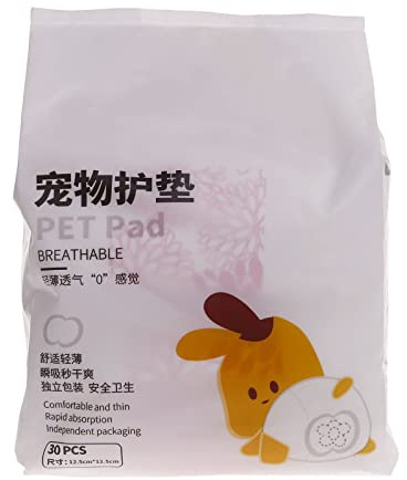 Asukohu Dog Diaper Liners Pads for Male and Female Dogs 30 Count Disposable Fit Most Diapers Period Panties Dog Diaper Liners Pads Disposable Female Male Pet Diaper Pad Small