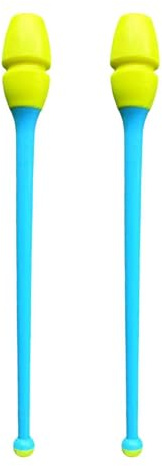 QLoztyse 2X Turnstäbe, Ausrüstung für Rhythmischen Tanz für Kinder Und Erwachsene, 35 cm Länge, Fitnesshilfen, Trainingsgeräte für Gymnastik, Style A