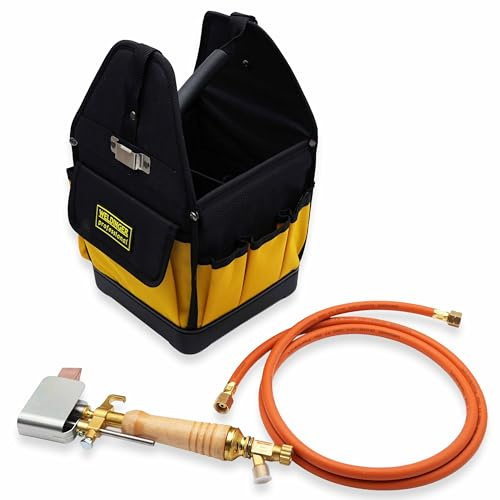 WELDINGER Dachrinnen Lötset Basis – Gaslötkolben mit 2 m Schlauch & Werkzeugtasche, ohne Gasflasche und Regler