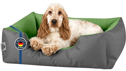 BedDog Hundebett LUPI Hundekissen Hundekorb mit Waschbarem Bezug | Hundesofa Schlafplatz und Liegeplatz für Alle Hunderassen, Formstabil Gepolstert, Sechs Größen von S bis XXXL