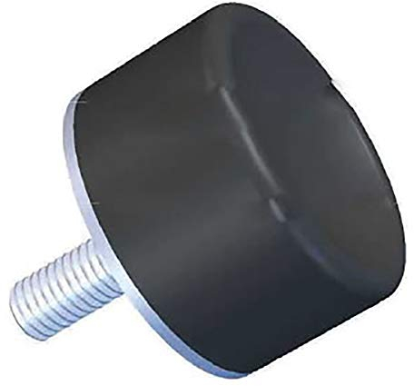 RS PRO Gummi Vibrationsdämpfer, Außengewinde-Puffer M5, Ø 12.5mm x 15mm, 40 Shore A, Packung a 4 Stück