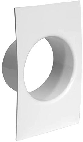 Repa Market 125 mm Kunststoff Lüftungsrohr Verbinder Flansch – PVC Rohrkupplung, Trockner Abluftschlauch Anschlussplatte – Heizungs- & Klimaanlage Ventilation, HVAC Lüftungssystem