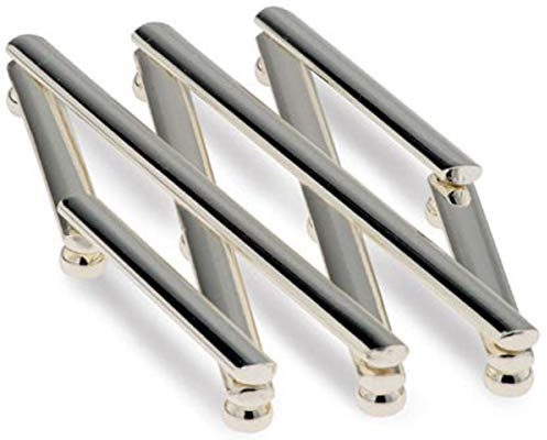 Topfuntersetzer Schere ausziehbar (bis 55 cm) | Premium Silber Plated versilbert | Top Verarbeitung