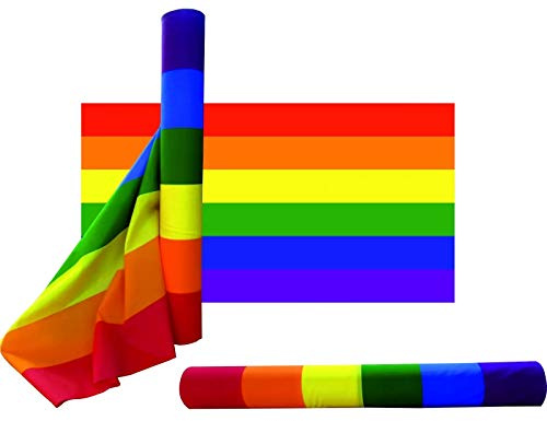 Durabol Rollo Bandera de Arcoíris Orgullo Gay LGBT 0.9x45 Metros (Rollo de Arcoíris)
