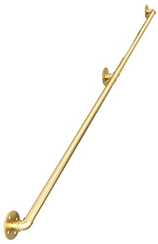 Gold Handrails for Stairs, Modern Staircases Home Decoration Stairs Staircase Handrail Banister Rail Support 200kg - Complete Kit 30-300cm (Size : 120cm)