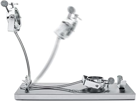 3 Claveles - Ham Holder with Swivel Head with Stainless Steel Base | 49 x 16.5 x 39 cm, Grey, Large