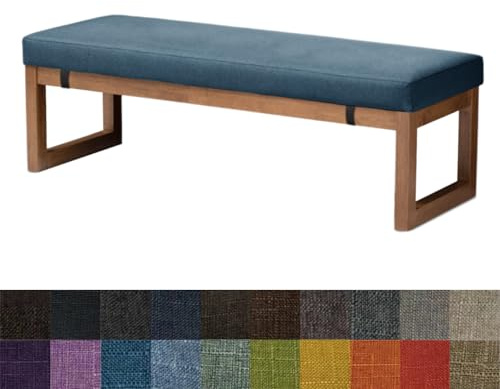 Kimgull Bankauflage Sitzkissen Bank Bankkissen Sitzauflage Sitzpolster Sitzbank Auflage Polster fur Banke Kissen Kissenauflage for Küchenbank Gardenbank Essbank (110X45X5CM Marineblau)