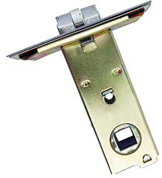 Qrity Perno Tubular de 55 mm, Perno de Tenon de Horquilla, Puerta Interior con Panel de Acero Inoxidable, Manija de Puerta de Palanca