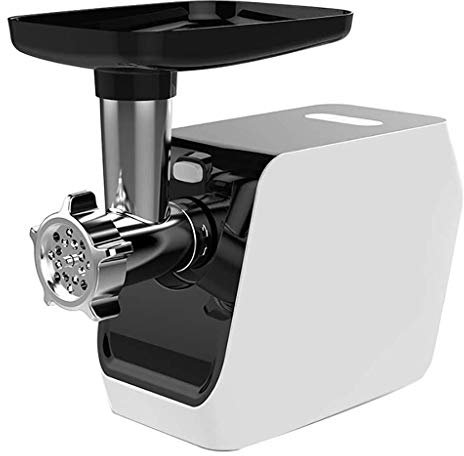 GaRcan Tritacarne Elettrico,Tritacarne E Insaccatrice in Acciaio Inossidabile,Tritacarne per Uso Domestico Argento, per Carne,Verdura,Aglio,Frutta