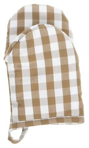 MAGICLULU Heat Resistant Oven Mitts Plaid Kitchen Gloves for Baking and Cooking Insulated Non-slip Sturdy Cotton for Microwave and Oven Use