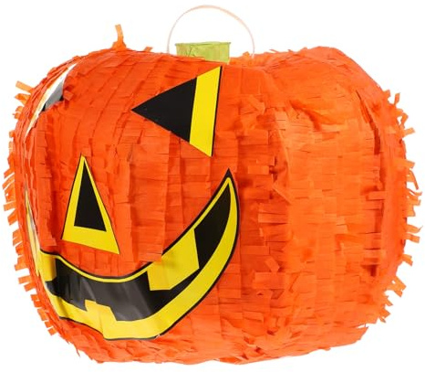 Mobestech Halloween Kürbis Piñata Papier Spielzeug Dekoration Party Zubehör Faltbar Leicht Befüllbar Für Junge Mädchen Erwachsene Halloween Feiern