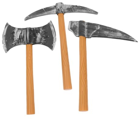 Beaupretty 3 Accessori Cosplay Schiuma Piccone e Doppia Prop Dettagliati per Halloween Feste e Spettacoli Teatrali