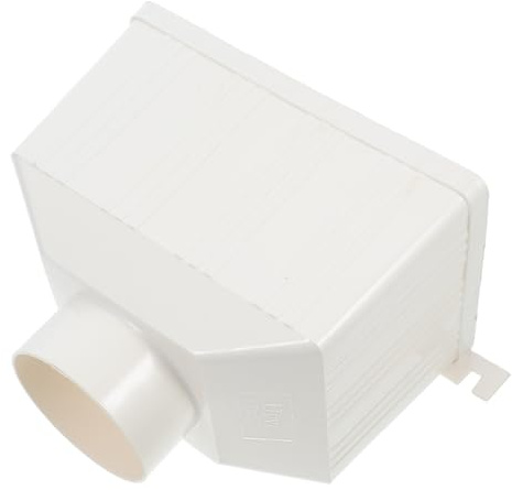 Yardenfun Tubo Grondaia Quadrato in Pvc Beige, Resistente e Plastico, Riduce Pulizia e Manutenzione per Edifici Esterni e Raccolta Acqua Piovana