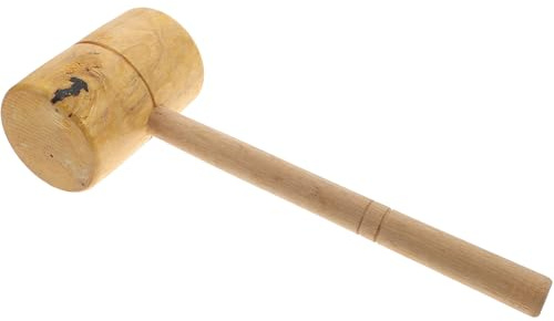SOESFOUFU Maillet de Menuisier en Bois Massif Grosse Taille Manche en Bois Lisse pour Usage Professionnel Maillet de Tente et Charpentier Outil à Main Robuste et Stable
