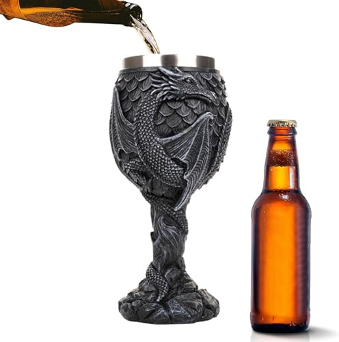 Gobelet de dragon, calice de dragon | Tasse à boire médiévale avec motif dragons,Calice à vin Dragons, sûr et polyvalent pour les rassemblements, la décoration de fête ou la consommation quotidienne