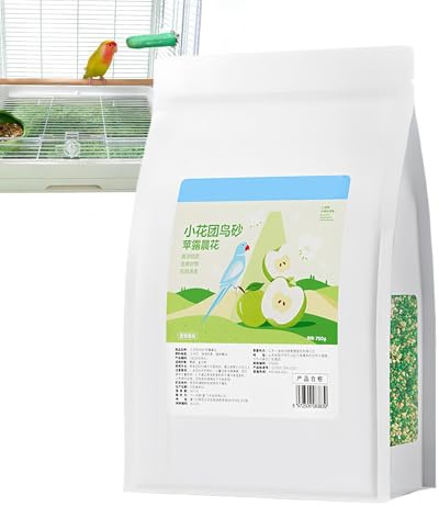 Fågelbäddning för Burar - Bösand med Luktbekämpning för Fåglar - Absorberande Bäddning För Fågelburar - Avsedd För Conure, Kanariefågel, Undulat, Kakadua, Nymfkakadua, Tvillingpapegoja