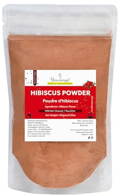 Yauvanya - Polvere di ibisco pura per capelli e pelle, 100 g
