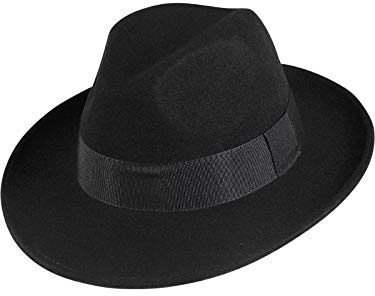 Fiebig - Sombrero para hombre, impermeable, diseño de bogart Negro 56