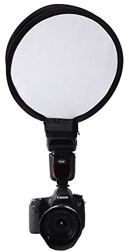 Entatial Diffuseur Mini Plat de beauté Rond Portable Flash diffuseur Softbox pour pour pour (30 cm)