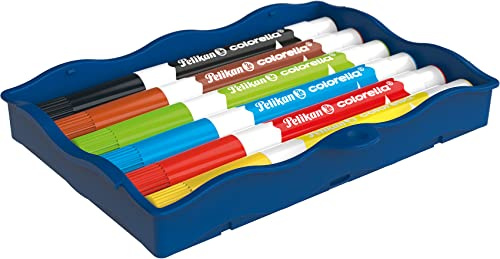 Pelikan Kreativfabrik Colorella Filzstifte Set für Kinder, wasservermalbar, 6 Farben in Universaletage, 817042