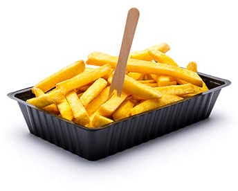 B BALSAT Forchetta spiedino in legno patatine take away, forchetta compostabile, forchetta 8,5 cm bio per fritti 1000 pz.