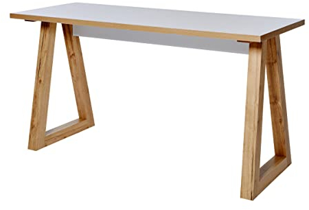 Amazon-Marke: Movian Rechteckig Club Eckschreibtisch, 129,5 x 54,9 x 76,2 cm, Weiß